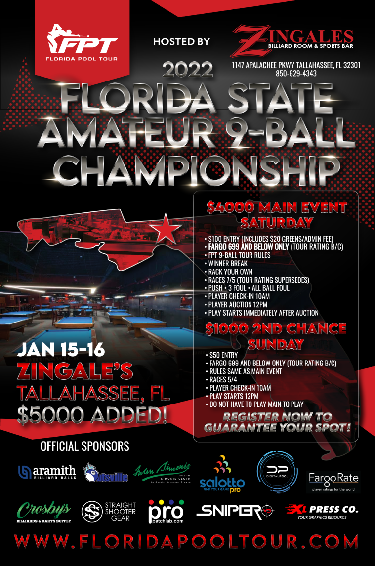 2022 Florida State Amateur 9-Ball